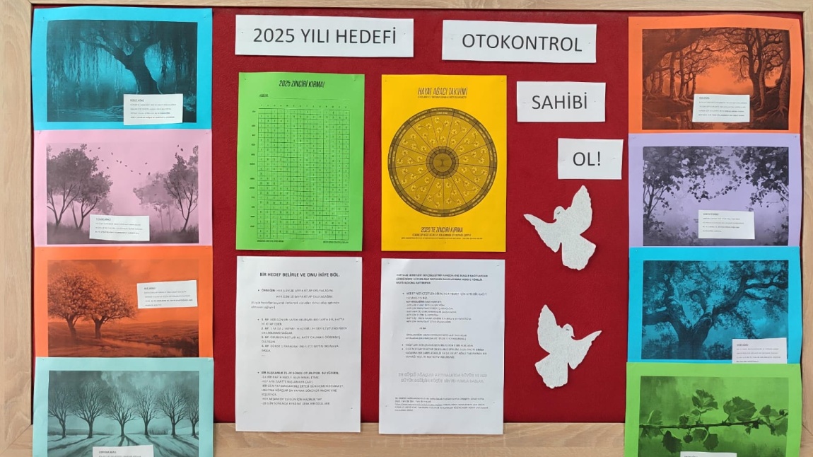 OKULUMUZ REHBERLİK SERVİSİ TARAFINDAN MİLLİ EĞİTİM BAKANLIĞI 2024/2025 EĞİTİM ÖĞRETİM YILI YEREL HEDEFİ DOĞRULTUSUNDA OTOKONTROL KONULU PANO ÇALIŞMASI YAPILMIŞTIR.